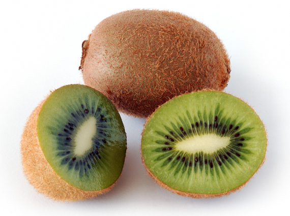 Kiwi delt i to deler.