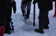 Garnfiske under isen