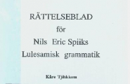 Rättelseblad - Lulesamisk grammatik